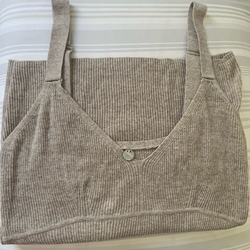 Bustier style Margaret O’Leary cotton top, wonderful details in stitching. EUC.